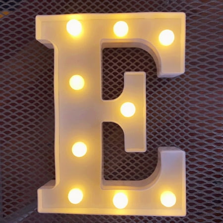 

26 Letter Lights Trunk Decoration Modeling Lights Number Proposal Birthday Party Confession Lights Bar Party Decoration（E）