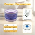 thumbnail image 5 of EVNELE Cat Water Fountain 81oz/2.3L, Automatic Pet Water Dispenser for Cats & Small Dogs, Ultra Quiet Pump, Detachable Tank, BPA-Free, Easy to Clean, Gifts for Christmas & Pet Lovers, Purple, 5 of 6