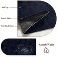 thumbnail image 6 of Dark Blue Floral Abstract Area Rugs 2.7'x5', Washable Small Throw Rugs for Kitchen Bedroom, Vintage Ethnic Bohemian Flowers Indoor Outdoor Rug Non-Slip Low Pile Carpet Runner Reversible Floor Mats, 6 of 8