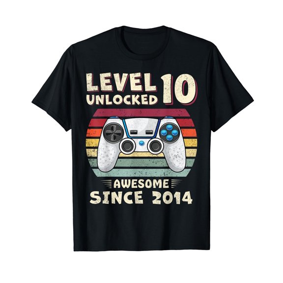 Ten 10th Birthday Decoration Boy 10yr 10 Year Old Birthday T-Shirt