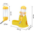 thumbnail image 3 of Hamster Water Bottle,Little Pet Automatic Drinking Bottle with Food Container Base Hut Hanging Water Feeding Bottles Auto Dispenser for Small Animals, 3 of 5