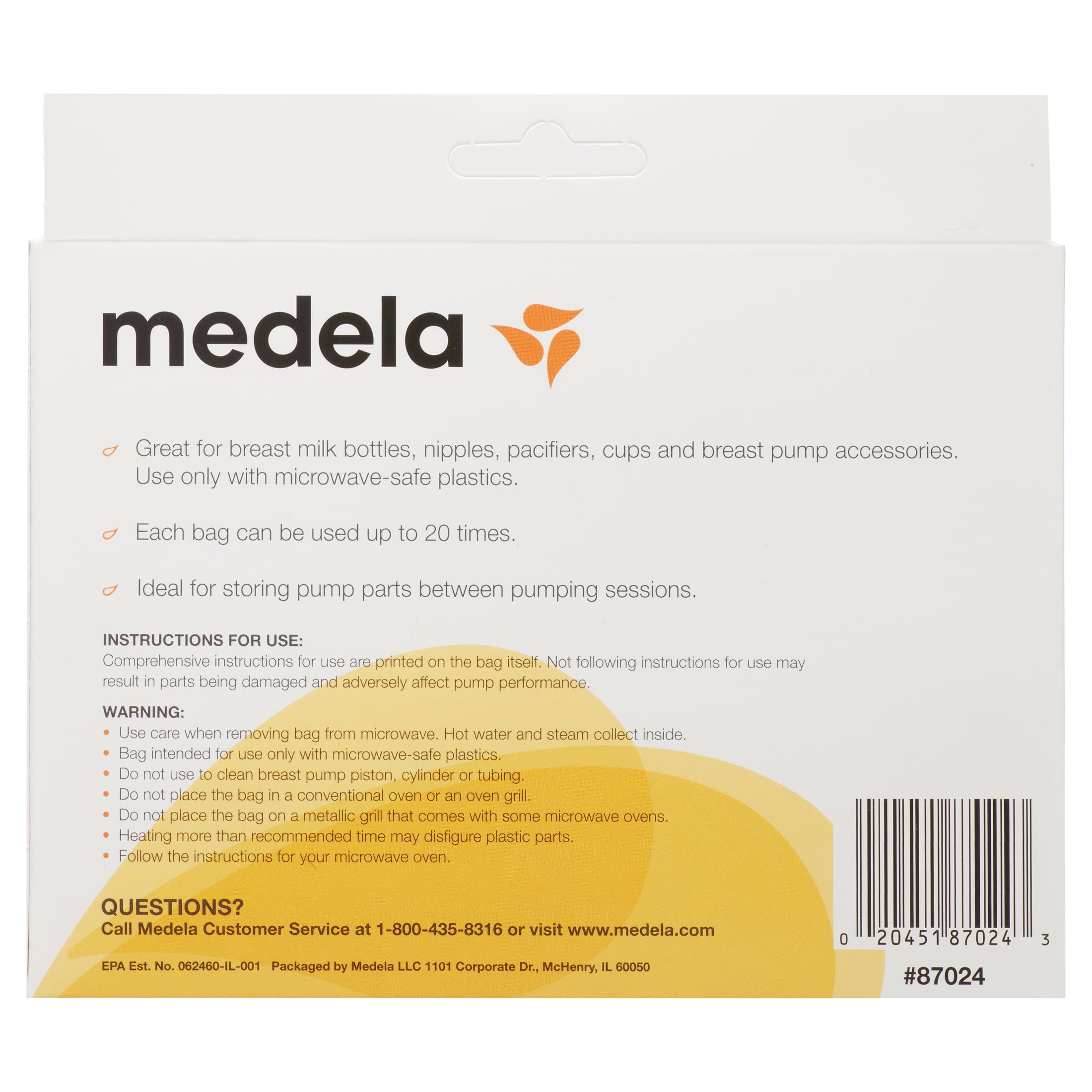 Medela Quick Clean MicroSteam Bags, 5 ct 