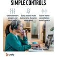 thumbnail image 5 of HP Poly Voyager Focus 2 UC Wireless Stereo Headset with Charging Stand & USB-C Adapter, Microsoft Teams Certified, 5 of 6