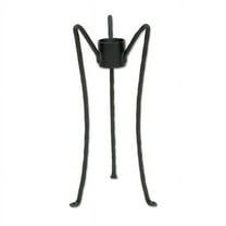 Achla Designs Gazing Globe Ball Stand, Footed, 18 Inch Tall, Black Powder Coat Finish