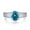 Blue, variant on Exquisite 2 Carat Moissanite Rings Women Oval Cut D Color VVS1 S925 Sterling Silver Lab Created Diamond Wedding Bands Ideal Choice for Couple Parties Date Travel