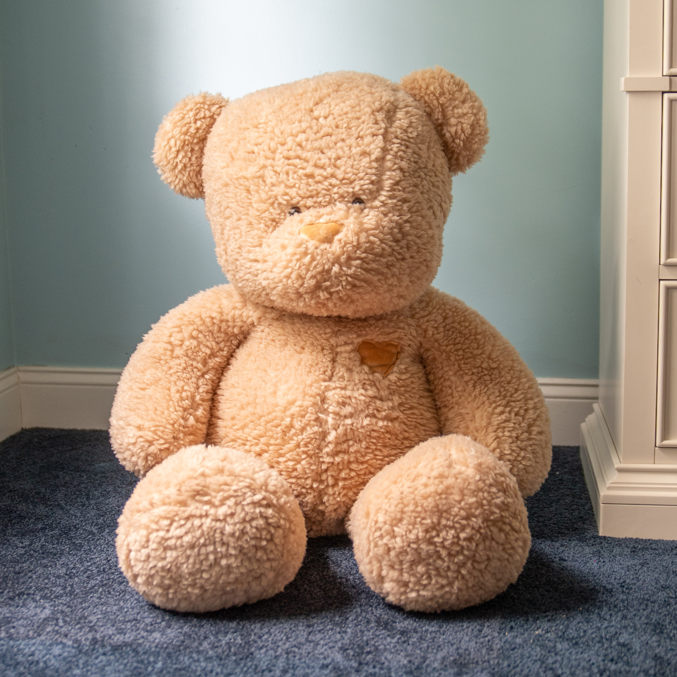 Jumbo  Tan Valentine Plush Bear, Way To Celebrate, 3+ Years - image 5 of 5