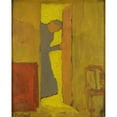 thumbnail image 2 of Édouard Vuillard 12x14 Gold Ornate Wood Frame and Double Matted Museum Art Print Titled - The Artist's Mother Opening a Door (1886), 2 of 4