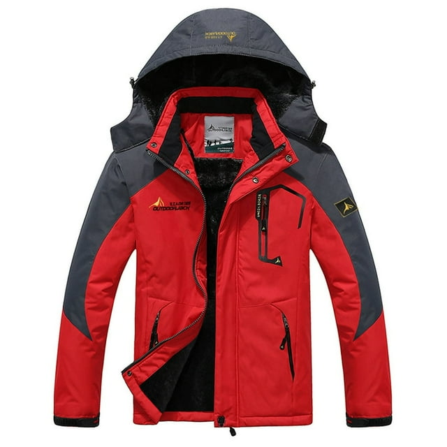 Manteaux pour Hommes Manteau Coupe-Vent Imperméable Chaud à Capuche Imperméable Manteaux de Planche à Neige