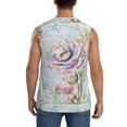 thumbnail image 4 of Fotbe Men's Vintage Rose Print Men's Sleeveless Muscle Tank Tops Casual T-Shirts for Gym Workout Beach-XX-Large, 4 of 8