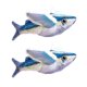 thumbnail image 1 of 1Pc/2Pcs Interactive Flapping Wings Fish Cat Toy Electric Touch Activated Plush Fish with Sound, 1 of 5