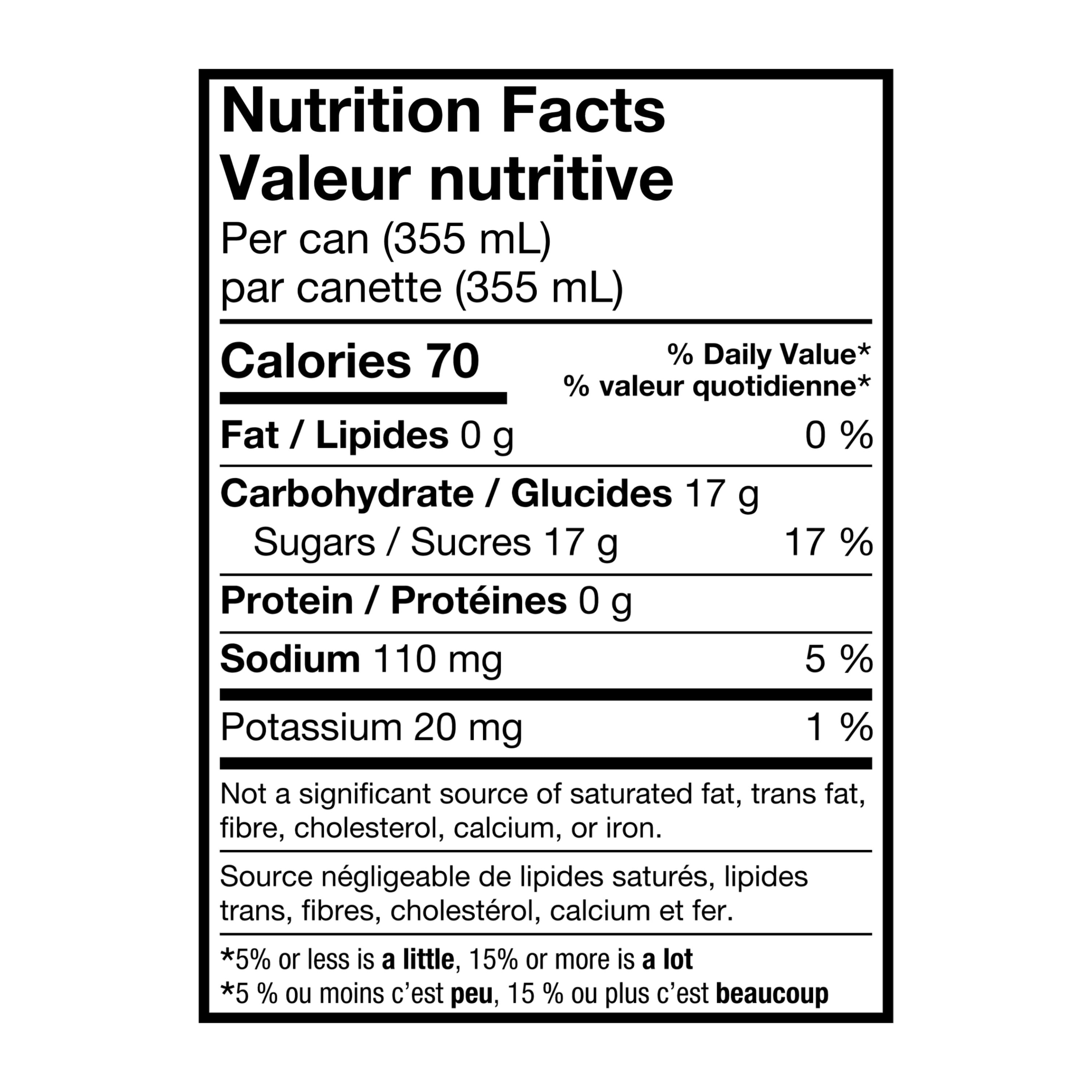 Le thé glacé au citron Brisk, 24 x 355 mL, canettes. 24x355mL