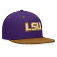 thumbnail image 3 of Men's Fanatics Purple/Brown LSU Tigers NoBo Fitted Hat, 3 of 4