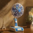 thumbnail image 2 of FEISHENTT Desk Fan,Blue Small Fans For Bedroom,Usb Rechargeable Quiet Cooling,Portable Tabletop,Vintage Personal With 3 Speeds,Powerful Airflow For Home Outdoor Travel School Kitchen Car Use, 2 of 8