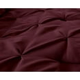 thumbnail image 4 of Sydney 7-Piece Pinch Pleat Pintuck Bedding Comforter Set (Queen, Burgundy), 4 of 5