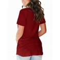 thumbnail image 3 of Women's T Shirt V-Neck Short Sleeve Shirt Classic-Fit Casual Breathable Tee Summer Basic Tops, 3 of 4