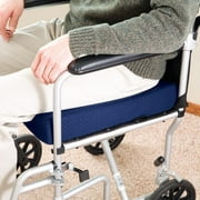 Carex Memory Foam Seat Cushion for Kitchens, Offices, Cars and Outdoors, Navy Blue