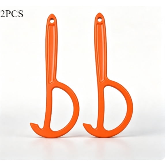2PCS Manual Can Opener, Ergonomic Non-Slip Easy Grip Handheld Can Opener, Durable Plastic Portable Can Opener for Kitchen, Restaurant, Camping, Picnic, BBQ & Party