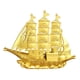 thumbnail image 2 of Adorno de decoración de barco de vela, obra de arte, regalo de inauguración de la casa moderno, artesanía, decoración Feng Shui, modelo de barco de 10cm x 78cm, 2 of 8