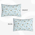 thumbnail image 2 of Rateoe Bee Flower Pattern Pillow Covers with Invisible Zipper(Pillows are not Included) Standard Pillowcases-14"x20", 2 of 6