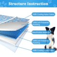 thumbnail image 3 of Tapete de enfriamiento para perros, manta de enfriamiento para perros grandes, almohadilla de enfriamiento de seda de hielo para perros, protector de muebles de alta calidad, suave y lavable para, 3 of 6