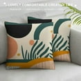 thumbnail image 3 of JEUXUS  Boho Pillow Covers  Mid Century Bohemian Style Farmhouse Decorations Throw Pillow Covers Beige Abstract Art Outdoor Decorative Cushion Case for Couch Sofa Home, 3 of 5