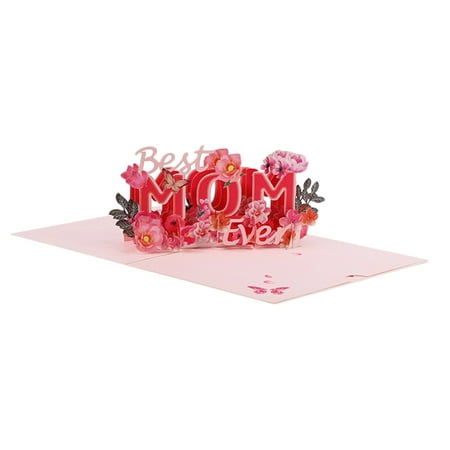 FOLOYORI Mother s Day Greeting Card with Multi-Color Letter Style Paper Beautiful Design for Special Celebration