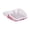 Pink, variant on 16.54x13.39x4.72 In Dog Potty Tray with Wall Post: Indoor Puppy Training Toilet,Plastic Mesh Grate, Pee Pad Holder for Male Dogs, Keeps Paws Dry, Portable Pet Litter Box for Apartment