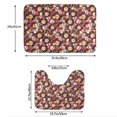 thumbnail image 3 of Honeii Skull record lips Pattern Bathroom Anti-Skid Pad Bathroom Mat Vintage Seamless Pattern Not-Slip Toilet Rug Set, 3 of 6