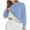 A_ Blue, variant on Women Oversized Polka Dot Print Sweatshirt Drop Shoulder Fashion Spring Crewneck Y2K Aesthetic Pullover Cozy Fleece Sweater Pink L