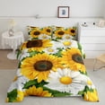 thumbnail image 2 of Castle Fairy Floral Sunflowers 3 Pieces Queen Comforter Set for Teens Female Men,Chic Flowers Blossoms Ultra Soft Bedding Sets,Rustic Vintage Aesthetic Bedding Comforter Set Breathable, 2 of 8
