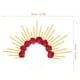 thumbnail image 5 of Diadema de diosa con corona de flores rosas, diadema de corona para mujer, tocado de boda nupcial, 5 of 6
