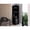 Black, variant on Gray Corner Cabinet with 12 Wine Glass Holder and Side Doors - Ideal for Wine Storage