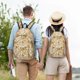 thumbnail image 4 of Disketp Retro 70s 60s Flower print Canvas Backpack Lightweight Travel Daypack Student Rucksack Laptop Backpack-, 4 of 5