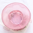 thumbnail image 4 of Dream Lifestyle Church Dress Hat for Women Big Rose Organza Hat Royal Style Fascinator Wide Brim Cap for Tea Party, 4 of 8