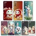 thumbnail image 2 of Case For Samsung NOTE 20 10 9 8 Ultra Lite M32 M31 M30 M30S 5G 2018 J8 J6 Pro Plus Prime Case Capa Funda Cute Bunny Animation, 2 of 5