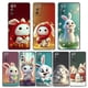 thumbnail image 2 of Case For Samsung NOTE 20 10 9 8 Ultra Lite M32 M31 M30 M30S 5G 2018 J8 J6 Pro Plus Prime Case Capa Funda Cute Bunny Animation, 2 of 5