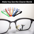thumbnail image 4 of Mini Sun Glasses Eyeglass Microfiber Cleaner Glasses Soft Cleaner Tool Glasses Accessories Spectacles Cleaner Brush Cleaning Tool Eyeglasses Cleaner Microfiber Cleaning Clip, 5 Colors (30), 4 of 7