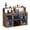 Wood color, variant on Gaderth 47 Inch Freestanding LED Bar Cabinet with Power Outlets & Wine Rack, Farmhouse Display Storage, Multi-Functional Home Bar with Adjustable RGB Lighting