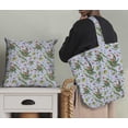 thumbnail image 5 of Soimoi Blue Poly Georgette Fabric Leaves & Azalia Floral Print Fabric by Yard 52 Inch Wide, 5 of 5