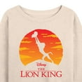 thumbnail image 3 of The Lion King - Baby Simba at Pride Rock - Iconic Silhouette - Women's Lightweight French Terry Long Sleeve Shirt, 3 of 5