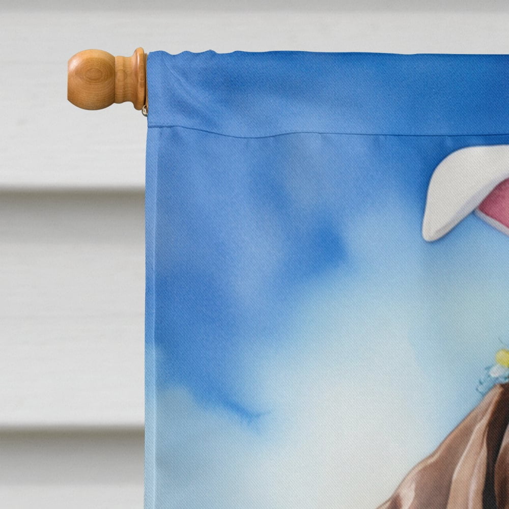 German Shorthaired Pointer Easter Egg Hunt House Flag 28 in x 40 in