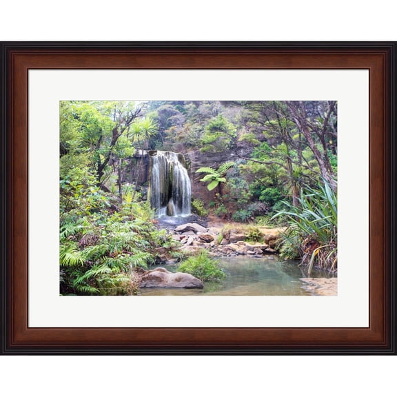 Great Art Now Rainforest waterfall (detail) by Pangea Images, Framed Wall Art, 28W x 22.25H