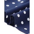 thumbnail image 5 of INSPIRE CHIC Polka Dot Dress for Women's Summer Ruffle Sleeve Tie V Neck Casual Beach Vacation Midi Dresses S Navy Blue, 5 of 6