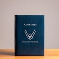 thumbnail image 4 of Air Force Leather Desk Address Book, by Gallery Leather, 9"x7"- Refillable Binder - Acadia Navy, 4 of 8