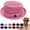 Pink, variant on longantii Breathable Sun Protection Cap Lightweight Mesh Pork Pie Hats for Men Dress Bowler Women Salt Mafia Black Derby Black
