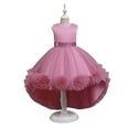 thumbnail image 2 of Esaierr Kids Dress Princess Dress 3-10Y Toddler Flower Fluffy Dress Piano Performance Dress Sleeveless Party Gown Birthday Dress Photography Prop Special Occasion Dress, 2 of 7
