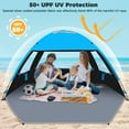 thumbnail image 4 of Venustas Dark Shelter Beach Tent for 3/4/6/8 Person, UPF 99+ UV Protection, Portable Sunshade, Easy Setup Beach Canopy with Carry Bag, 4 of 7