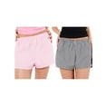 thumbnail image 4 of Yunliwuli Women's Pajama Boxer Shorts Plaid Elastic Waist Comfy Sleep Shorts Summer Casual Pajama Bottoms, 4 of 9
