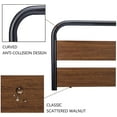 thumbnail image 5 of Allewie Walnut Full Size Metal Bed with Wooden Headboard & Footboard, Heavy Duty Platform Frame with Under-Bed Storage, 5 of 7