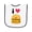 White and Navy, variant on Inktastic I Love Cheeseburgers Baby Terry Cloth Bib